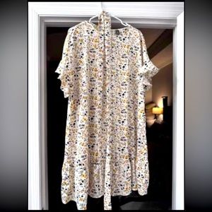 Shein floral dress with tie